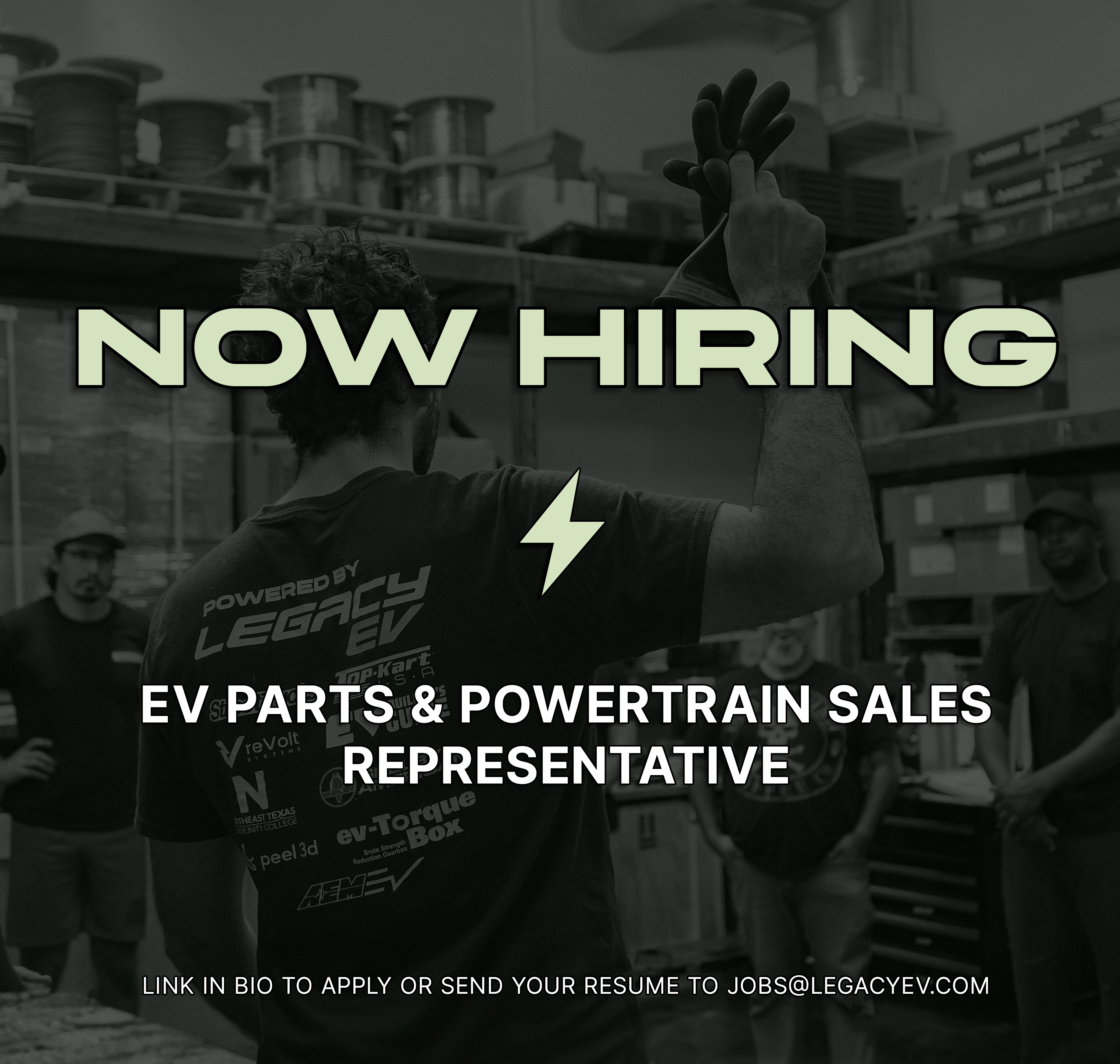 Legacy EV now hiring an EV Parts and Powertrain Sales Representative