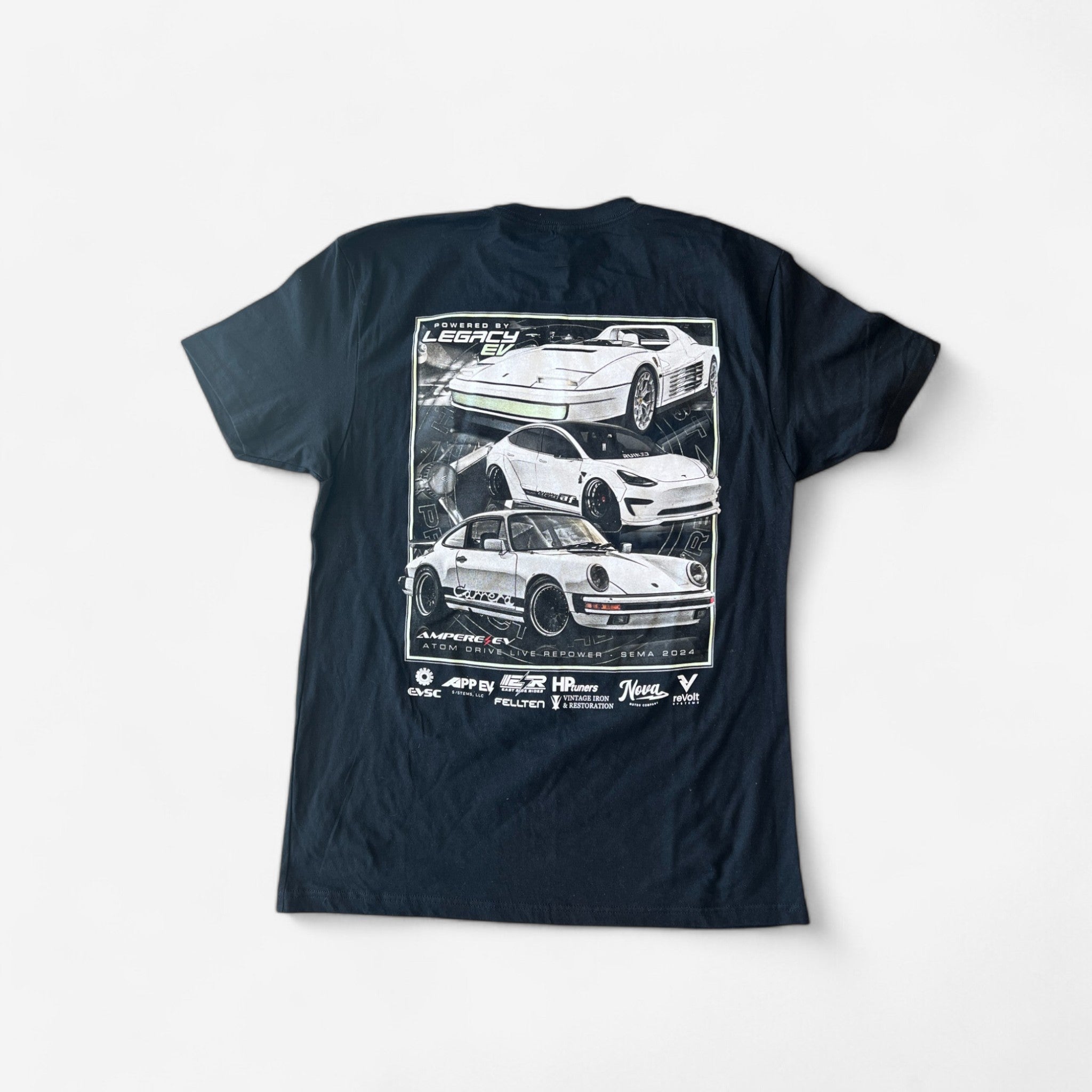 The Future in White: EV Power t-shirt