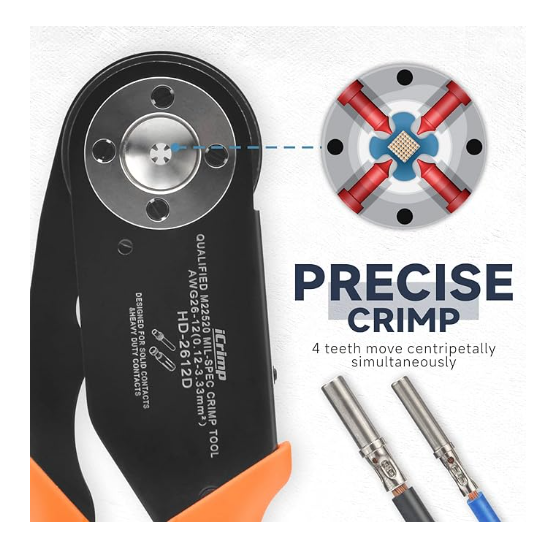 iCrimp Deutsch Solid Contacts Crimping Tool