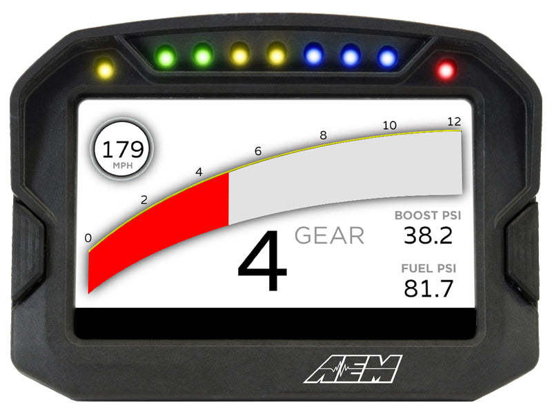 AEM CD-7G Carbon Digital Dash Display GPS-Enabled (non-Logging)