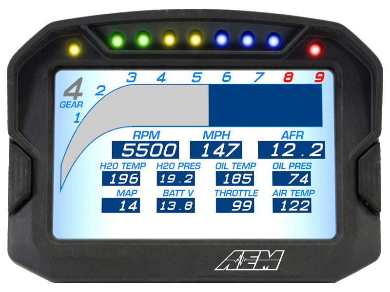 AEM CD-7G Carbon Digital Dash Display GPS-Enabled (non-Logging)